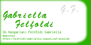 gabriella felfoldi business card